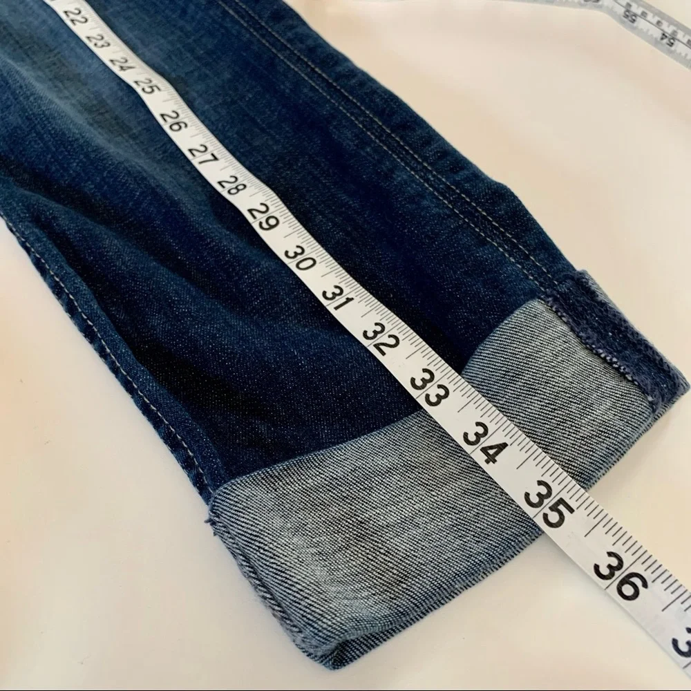 HUDSON Cropped Cuffed Jeans Union Jack Hudson Label Blue Women’s Size 30